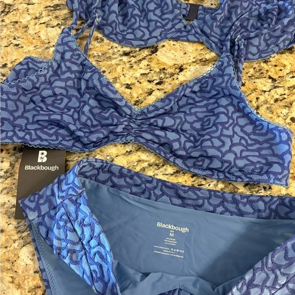 Midnight Jacquard Blackbough Swim Bikini - Picture 6 of 8